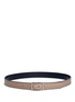 Figure View - Click To Enlarge - PAUL SMITH - Stripe reversible leather belt