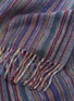 Detail View - Click To Enlarge - PAUL SMITH - 'Muted Signature Stripe' cashmere scarf