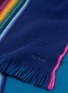 Detail View - Click To Enlarge - PAUL SMITH - 'Rainbow Edge' virgin wool scarf