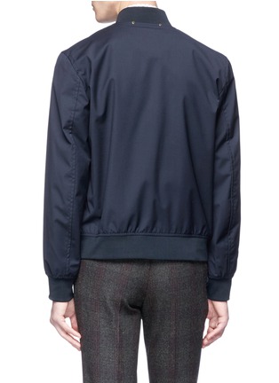 Back View - Click To Enlarge - PAUL SMITH - Loro Piana Storm System® wool bomber jacket