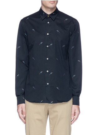 Main View - Click To Enlarge - PAUL SMITH - Parrot fil coupé twill shirt