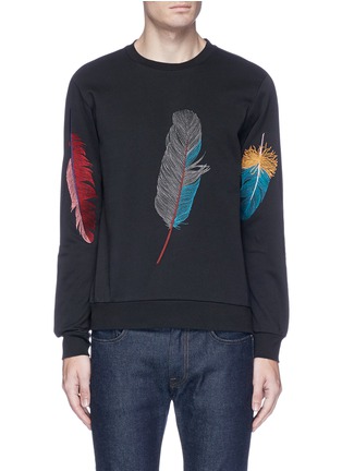 Main View - Click To Enlarge - PAUL SMITH - Feather embroidered sweatshirt