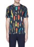Main View - Click To Enlarge - PAUL SMITH - Feather print T-shirt