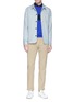 Figure View - Click To Enlarge - PAUL SMITH - Stripe panel cashmere sweater