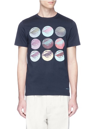 Main View - Click To Enlarge - PS PAUL SMITH - Eye print T-shirt