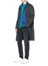 Figure View - Click To Enlarge - PS PAUL SMITH - Reflective tape slit back cycling jacket