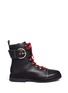 Main View - Click To Enlarge - FRANCES VALENTINE - 'Sonny' oversized buckle strap leather boots