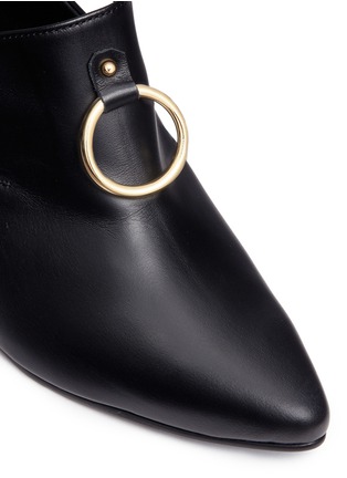Detail View - Click To Enlarge - BOTH - Metal ring kid leather pumps