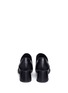 Back View - Click To Enlarge - BOTH - Metal ring kid leather pumps