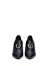 Front View - Click To Enlarge - BOTH - Metal ring kid leather pumps