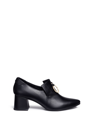 Main View - Click To Enlarge - BOTH - Metal ring kid leather pumps