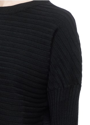 Detail View - Click To Enlarge - LIVE THE PROCESS - Mix rib knit sweater