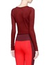 Back View - Click To Enlarge - LIVE THE PROCESS - Long sleeve cropped wrap top