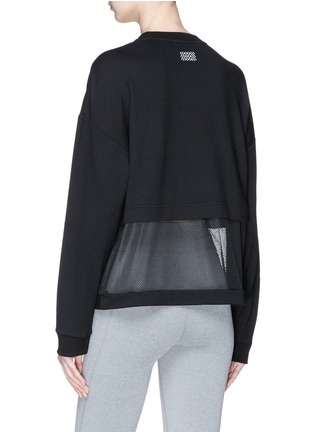 Back View - Click To Enlarge - MONREAL - 'Airstream' mesh hem performance sweatshirt