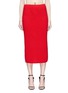 Main View - Click To Enlarge - CALVIN KLEIN 205W39NYC - Wool-cashmere rib knit midi pencil skirt