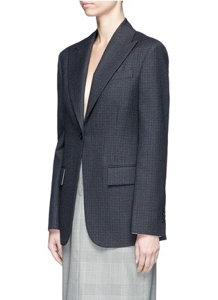 Front View - Click To Enlarge - CALVIN KLEIN 205W39NYC - Check plaid virgin wool blazer