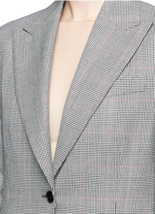 Detail View - Click To Enlarge - CALVIN KLEIN 205W39NYC - Houndstooth check plaid wool blazer