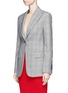 Front View - Click To Enlarge - CALVIN KLEIN 205W39NYC - Houndstooth check plaid wool blazer