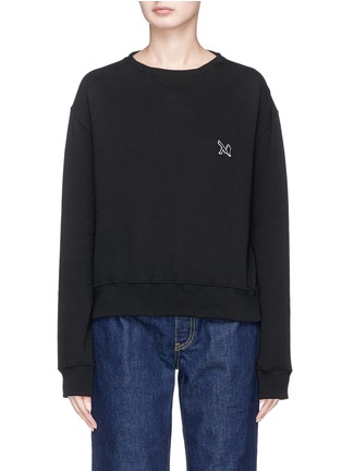 Main View - Click To Enlarge - CALVIN KLEIN 205W39NYC - Graphic patch sweatshirt