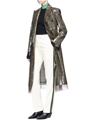 Figure View - Click To Enlarge - CALVIN KLEIN 205W39NYC - Ribbon stripe wool twill pants