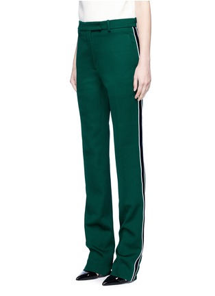 Front View - Click To Enlarge - CALVIN KLEIN 205W39NYC - Ribbon stripe wool twill suiting pants