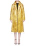 Main View - Click To Enlarge - CALVIN KLEIN 205W39NYC - Detachable vinyl overlay faux fur coat