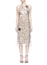 Main View - Click To Enlarge - CALVIN KLEIN 205W39NYC - Translucent plastic overlay floral print dress