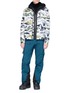 Figure View - Click To Enlarge - AZTECH MOUNTAIN - 'Down Under' panelled down puffer jacket