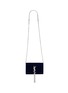 Main View - Click To Enlarge - SAINT LAURENT - 'Kate' tassel velvet chain bag