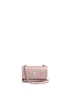 Main View - Click To Enlarge - SAINT LAURENT - 'Sunset Monogram' croc embossed leather chain wallet