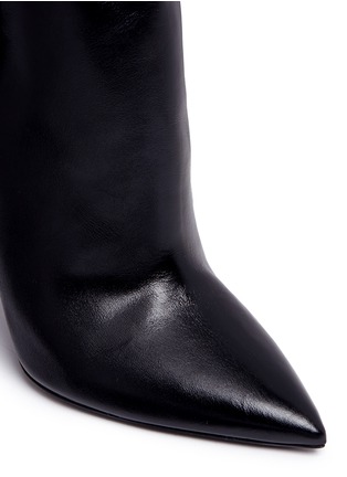 Detail View - Click To Enlarge - SAINT LAURENT - 'Niki 85' leather thigh-high boots