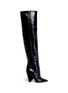 Main View - Click To Enlarge - SAINT LAURENT - 'Niki 85' leather thigh-high boots