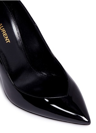 Detail View - Click To Enlarge - SAINT LAURENT - 'Opyum 105' Appelle Moi heel patent leather pumps