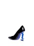 Detail View - Click To Enlarge - SAINT LAURENT - 'Opyum 110' logo heel patent leather pumps