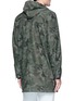 Back View - Click To Enlarge - THE EDITOR - Camouflage print hooded twill parka