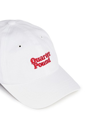 Detail View - Click To Enlarge - 73334 - 'Quarter Pound' embroidered baseball cap