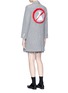 Figure View - Click To Enlarge - THOM BROWNE  - 'No Dress' mink fur patch wool melton coat