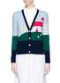 Main View - Click To Enlarge - THOM BROWNE  - Barn intarsia cashmere cardigan