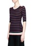 Front View - Click To Enlarge - SONIA RYKIEL - Stripe rib knit sweater