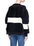 Back View - Click To Enlarge - SONIA RYKIEL - '175 SAINT GERMAIN' slogan oversized mixed knit sweater