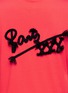 Detail View - Click To Enlarge - SONIA RYKIEL - 'Paris XXX' embroidered slogan fringe trim T-shirt