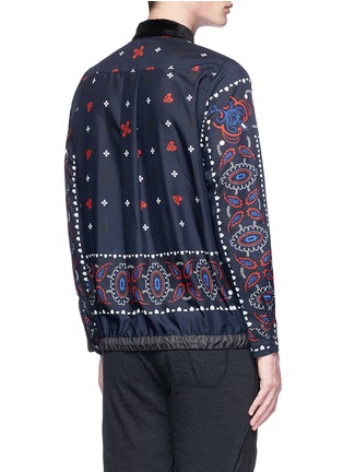 Back View - Click To Enlarge - SACAI - Drawstring hem paisley print shirt