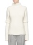 Main View - Click To Enlarge - VICTORIA BECKHAM - Folded sleeve oversized alpaca-wool poloneck sweater