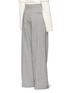 Back View - Click To Enlarge - VICTORIA BECKHAM - Wide leg houndstooth virgin wool suiting pants