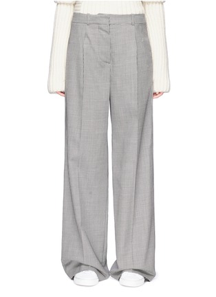 Main View - Click To Enlarge - VICTORIA BECKHAM - Wide leg houndstooth virgin wool suiting pants