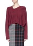 Main View - Click To Enlarge - VICTORIA BECKHAM - Oversized cropped cashmere sweater