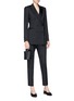 Figure View - Click To Enlarge - THEORY - Satin trim double-breasted tuxedo jacket