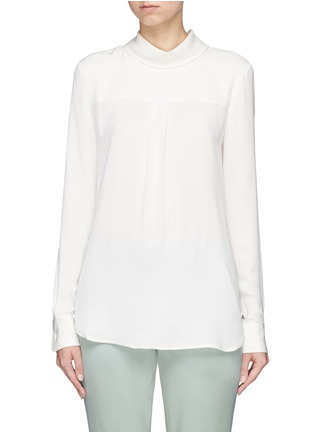 Main View - Click To Enlarge - THEORY - Backwards silk blouse