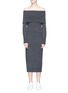 Main View - Click To Enlarge - THEORY - Off-shoulder Merino wool knit dress