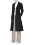 Figure View - Click To Enlarge - THEORY - 'A Line' wool-cashmere melton coat
